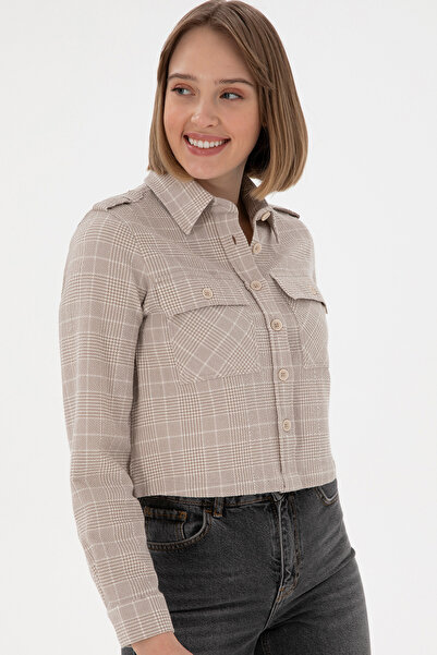 U.S. Polo Assn. Women's Stone Long Sleeve Shirt 50291111 -Vr049