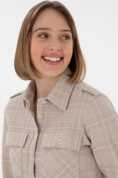 U.S. Polo Assn. Women's Stone Long Sleeve Shirt 50291111 -Vr049