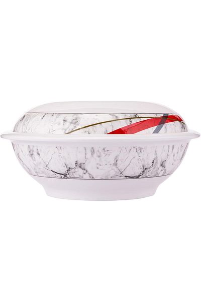 AKDC M/MINE SOUP BOWL W/LID 25CMX25CMX12CM White 8850688071791