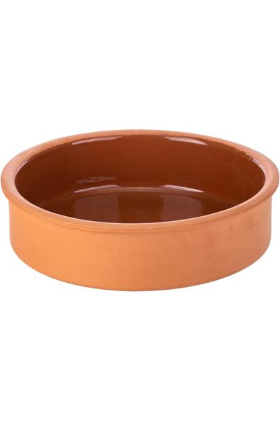 AKDC وعاء دائري 23 سم × 23 سم × 6 سم من الطين الملون