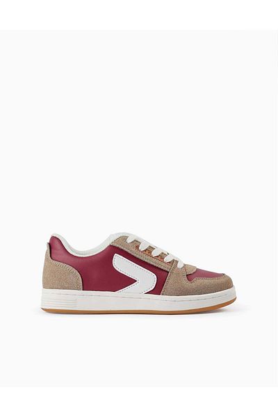 Ziddy Trainers for Boys 'ZY Move', Burgundy/Beige