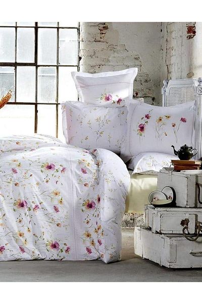 ÇIRPAN EV Karaca Home Rosella Fuchia Double Personality Bedding & Pique Set