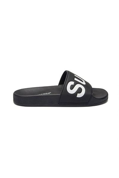 Superga 1908 Slides Шльопанці полісофт унісекс чорні