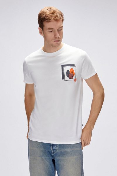 Bad Bear Bain Black Men's Printed T-Shirt