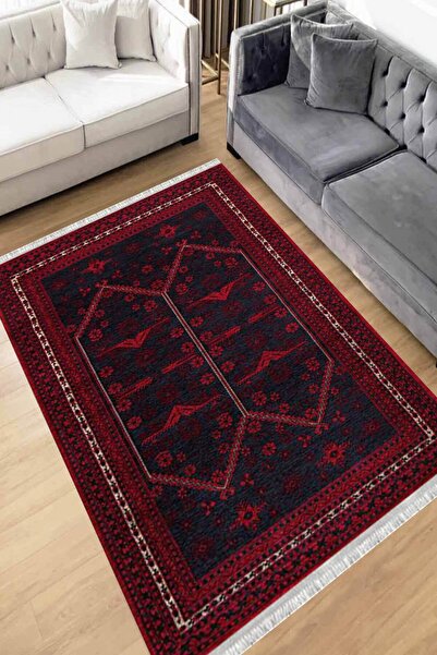 Motto Rug Store Dijital Baskı Yıkanabilir Kaymaz Taban Dekoratif Salon Halısı...