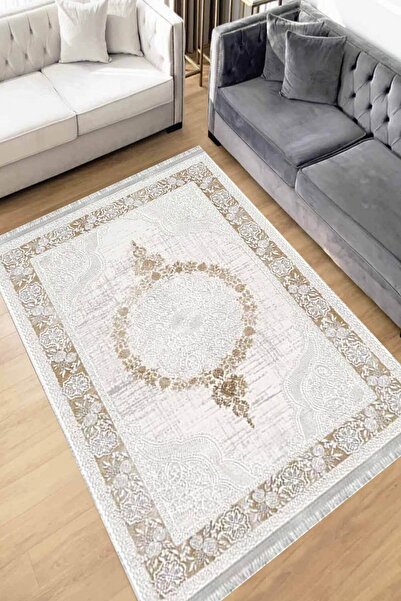 Motto Rug Store Eko Dijital Baskı Yıkanabilir Kaymaz Taban Dekoratif Salon Ha...