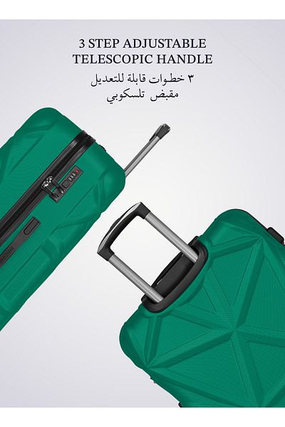 PARAJOHN Matrix 20-Inch Small ABS Hard Case Cabin Luggage Trolley Bag with 8 Spinner Wheels and Lock
