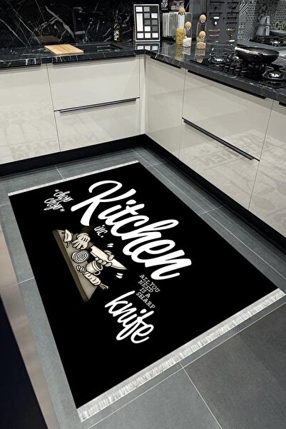 Motto Rug Store Eko Dijital Baskı Kaymaz Tabanlı Leke Tutmaz Makinede Yıkanab...
