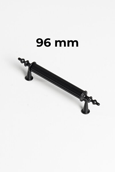 Rustik Metal Kulp Modelleri Mutfak Dolap Çekmece Mobilya Kulbu Siyah Kulp 96 Mm