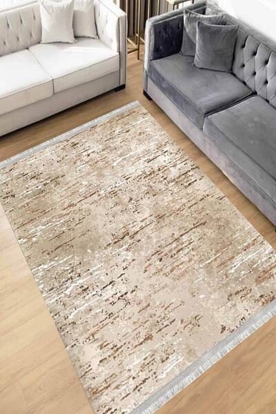 Motto Rug Store Eko Dijital Baskı Yıkanabilir Kaymaz Taban Dekoratif Salon Ha...