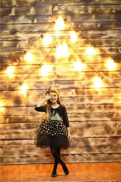 Hilal Akıncı Kids Girl's Starry Silvery Love Model Evening Dress