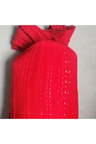 Freya KIRMIZI ÖRGÜ KÜLOTLU ÇORAP