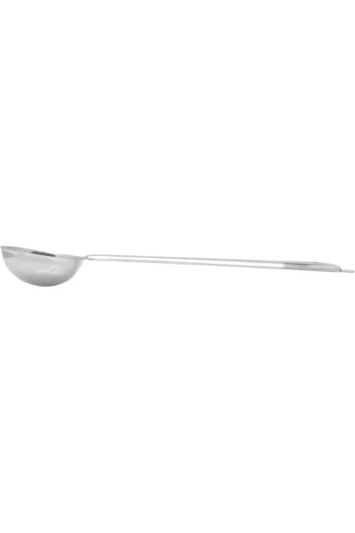 RAJ FL0008 Steel Flare Ladle – 37cm, Silver, for Serving Curry, Soup, Milk & More