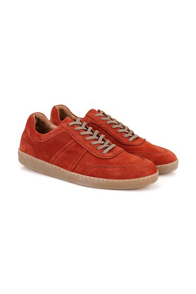 Desa Owen Red Men's Leather Sneakers