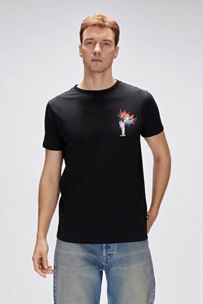 Bad Bear Endless Black Men's Printed T-Shirt