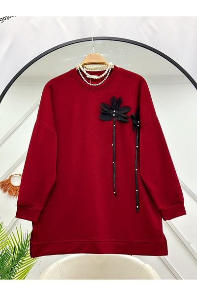 YEDİLALE Flower Detailled Tunic