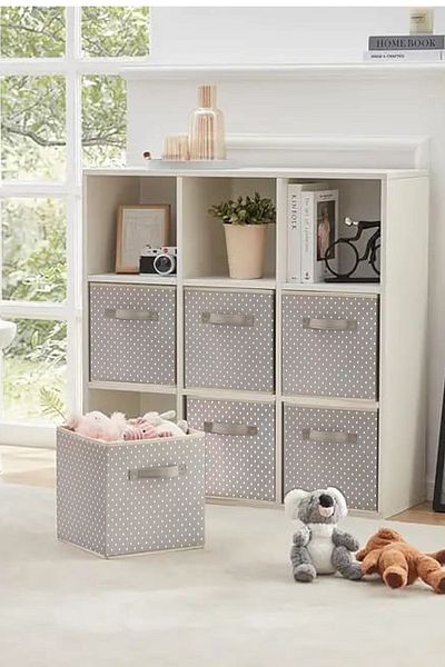 Spartek home textile 2 Pcs - Closet Laundry Toy Organizer Without Lid Storage Box Organizer 30X30X30 cm