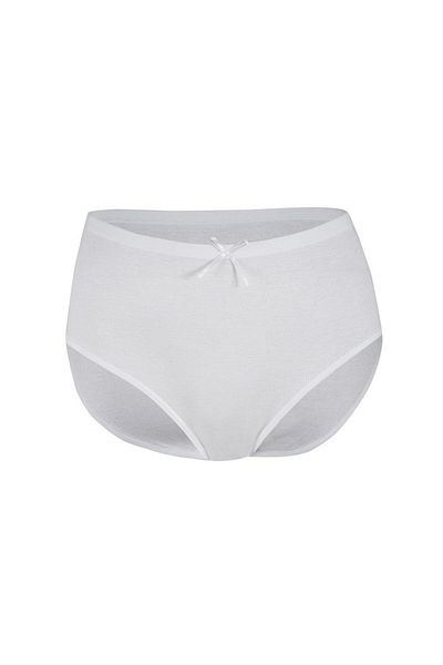 YILDIZ Ψηλόμεσο εσώρουχο 6 τεμαχίων Star Modal Ribbed White 3805