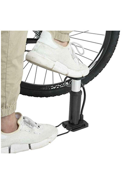 Badem10 Pompă tip picior mic Bicicletă cu o singură roată Cizme de minge Pompă de umflare Şambrel din cauciuc 1 bucată