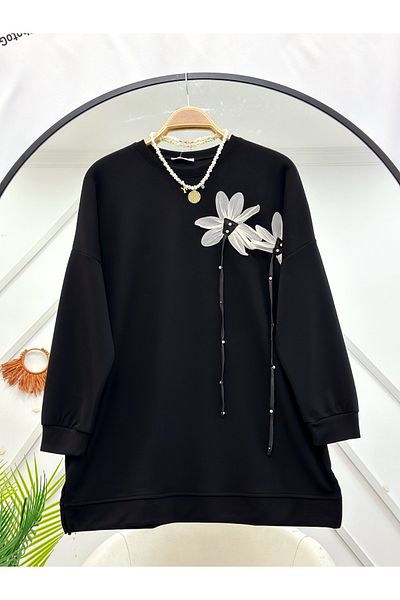 YEDİLALE Flower Detailled Tunic
