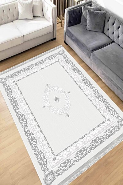 Motto Rug Store Eko Dijital Baskı Yıkanabilir Kaymaz Taban Dekoratif Salon Ha...