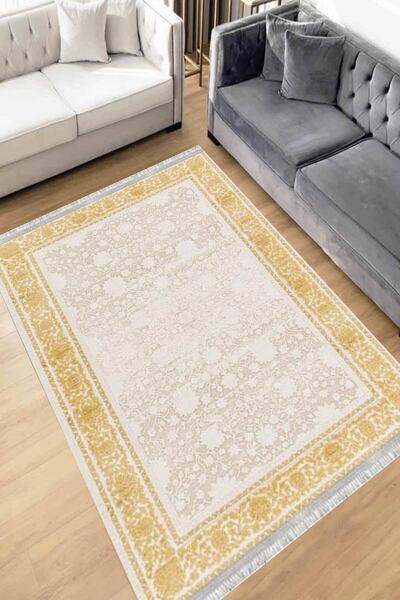 Motto Rug Store Eko Dijital Baskı Yıkanabilir Kaymaz Taban Dekoratif Salon Ha...