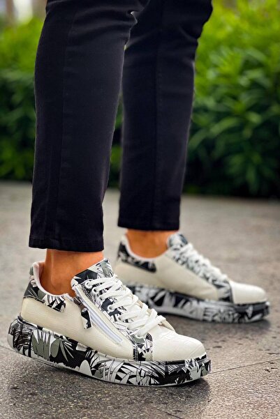 KUBACK Legend is back KB-02 Kuback حذاء رجالي كاجوال برباط تمساح أبيض وأسود