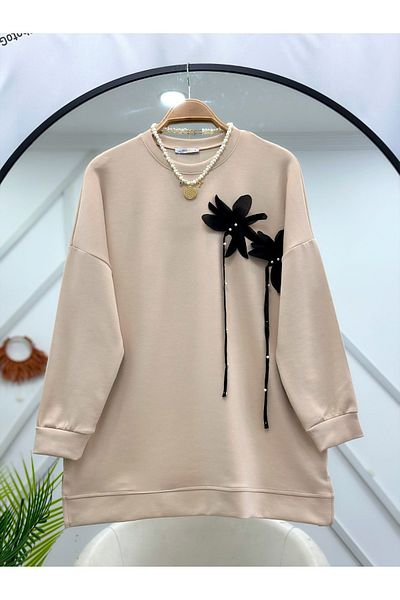YEDİLALE Flower Detailled Tunic