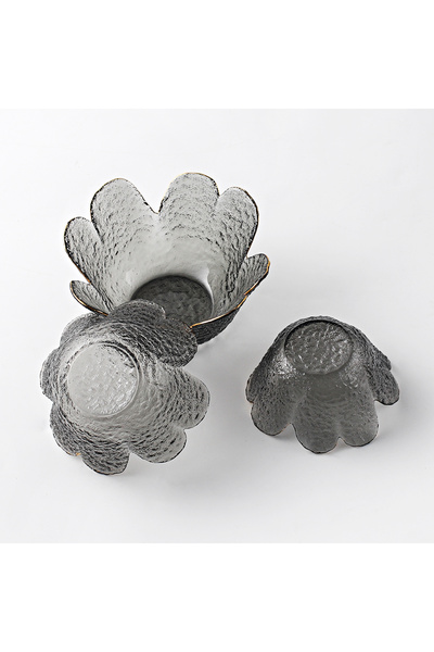 sharpdo Three Pieces Creative Clover Hammer Phnom Penh Household Glass Bowl