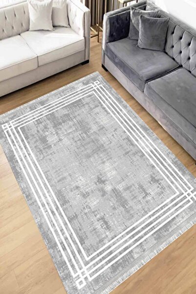 Motto Rug Store Dijital Baskı Yıkanabilir Kaymaz Taban Dekoratif Salon Halısı...