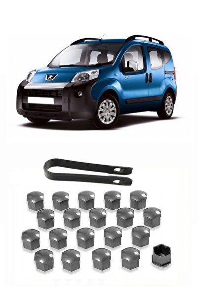 CMEPARTS Peugeot Bipper 2008-2019 Uyumlu Gri Bijon Kapağı takımı 17mm - 20 Adet