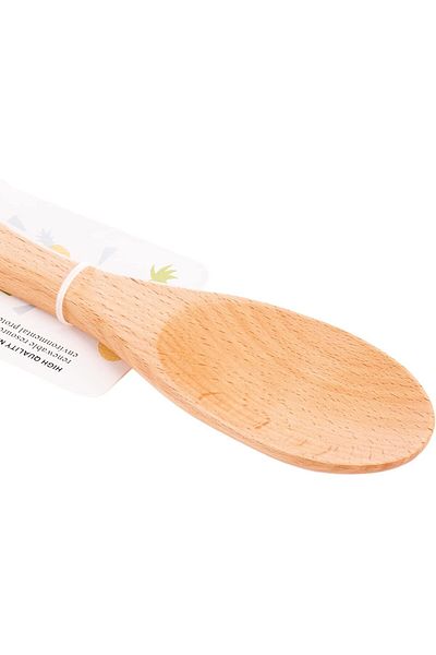 AKDC WOODEN SPOON 2CMX6CMX34CM Wooden, yellow