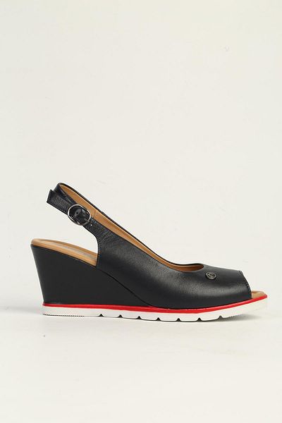 Pierre Cardin Navy Blue Leather Heeled Shoes Pc-54596