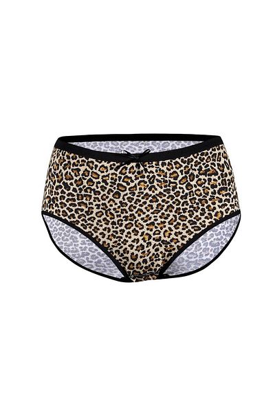 YILDIZ Ψηλόμεσο εσώρουχο 6 τεμαχίων Star Lycra Leopard 3816
