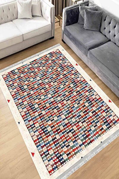 Motto Rug Store Dijital Baskı Yıkanabilir Kaymaz Taban Dekoratif Salon Halısı...