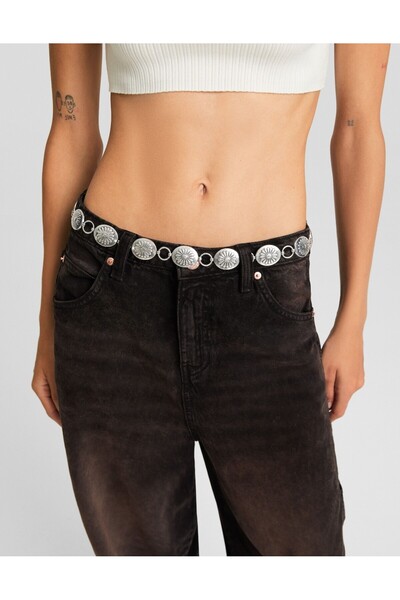 Aksabeltchokers Metal Chain Women Waist and Pants Belt