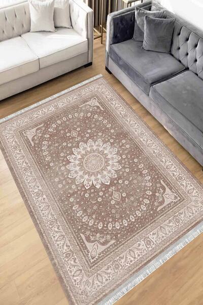Motto Rug Store Dijital Baskı Yıkanabilir Kaymaz Taban Dekoratif Salon Halısı...