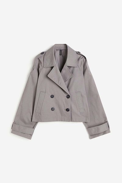 H&M Short twill pea coat