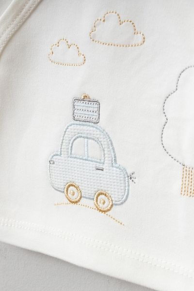 Bebitof Cute Car Patterned 10 Piece Boxed Newborn Hospital Outfit Set