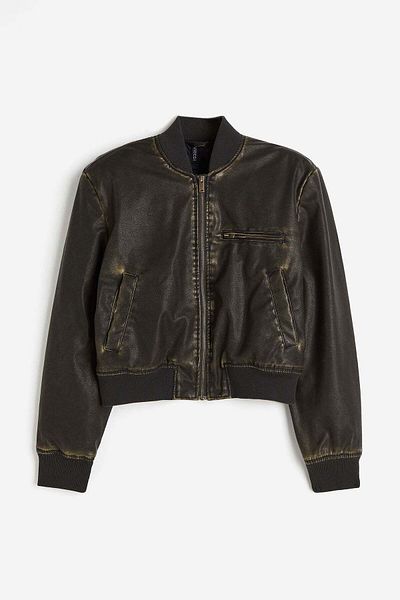 H&M Coated bomber jacket