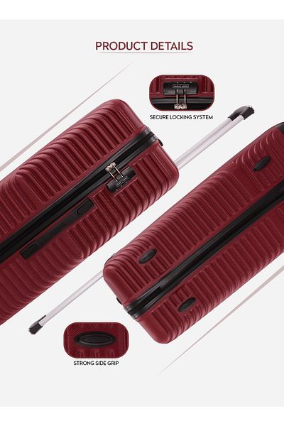 PARAJOHN حقيبة سفر Aurora Cabin-Size Small (20 بوصة) من مادة ABS الصلبة مع 4 عجلات دوارة وقفل