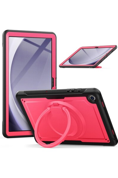 UnDePlus Samsung Galaxy Tab A9 Plus X210 X216 X218 Kılıf Handle Ring Yüzüklü Amour Tank Case Fuji