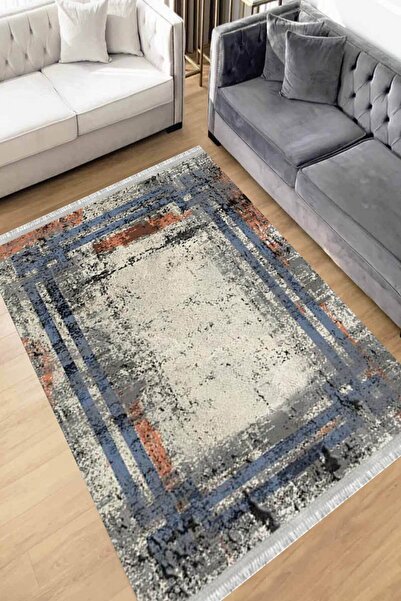 Motto Rug Store Dijital Baskı Yıkanabilir Kaymaz Taban Dekoratif Salon Halısı...