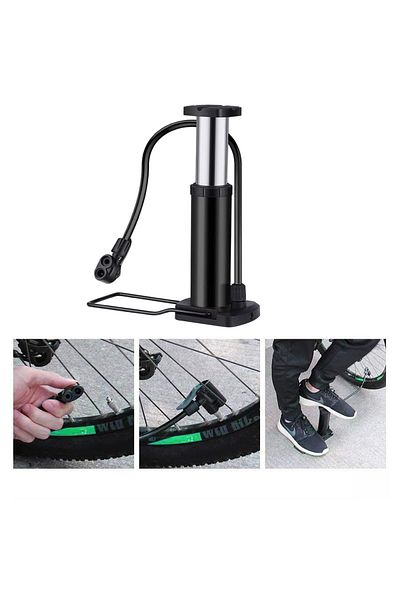 Badem10 Small Foot Type Pump Single Wheel Vehicle Bicycle Ball Boat Tire Shamble Inflator Pump 1 Piece