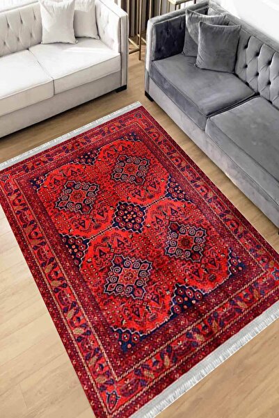 Motto Rug Store Dijital Baskı Yıkanabilir Kaymaz Taban Dekoratif Salon Halısı...