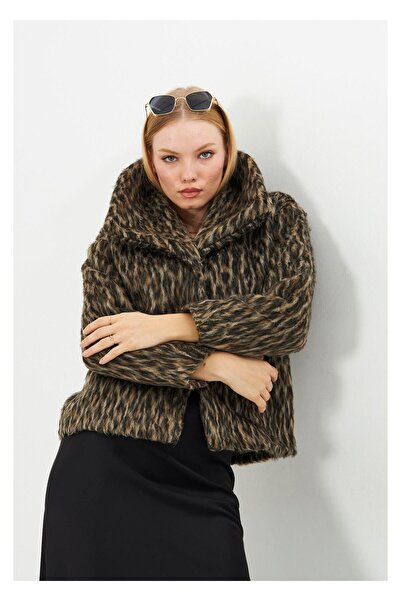 TIFFANY&TOMATO Kırçıllı Peluş Kısa Kaban