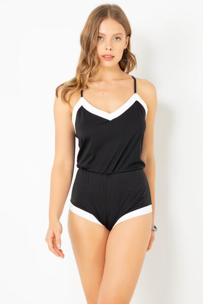 Doremi Cotton Jumpsuit with Shorts - Pajama Set