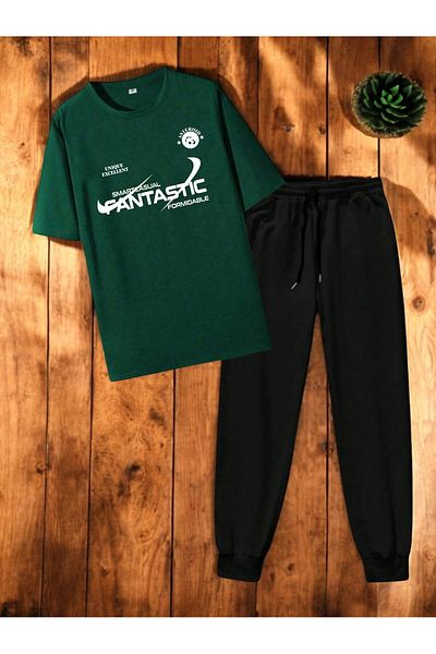 FANTASTIC Unisex Σετ 2 Fantastic εμπριμέ αθλητικές φόρμες