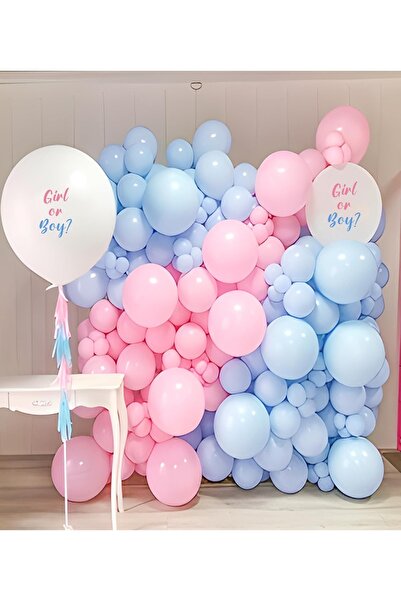 VIP Balon 50'li Pembe & Mavi Balon Seti – Helyum Uyumlu, Dayanıklı Parti ve Organizasyon Balonları