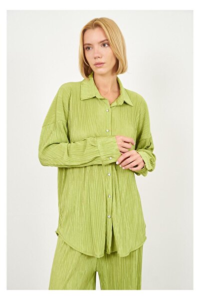 TIFFANY&TOMATO Piliseli Örme Gömlek